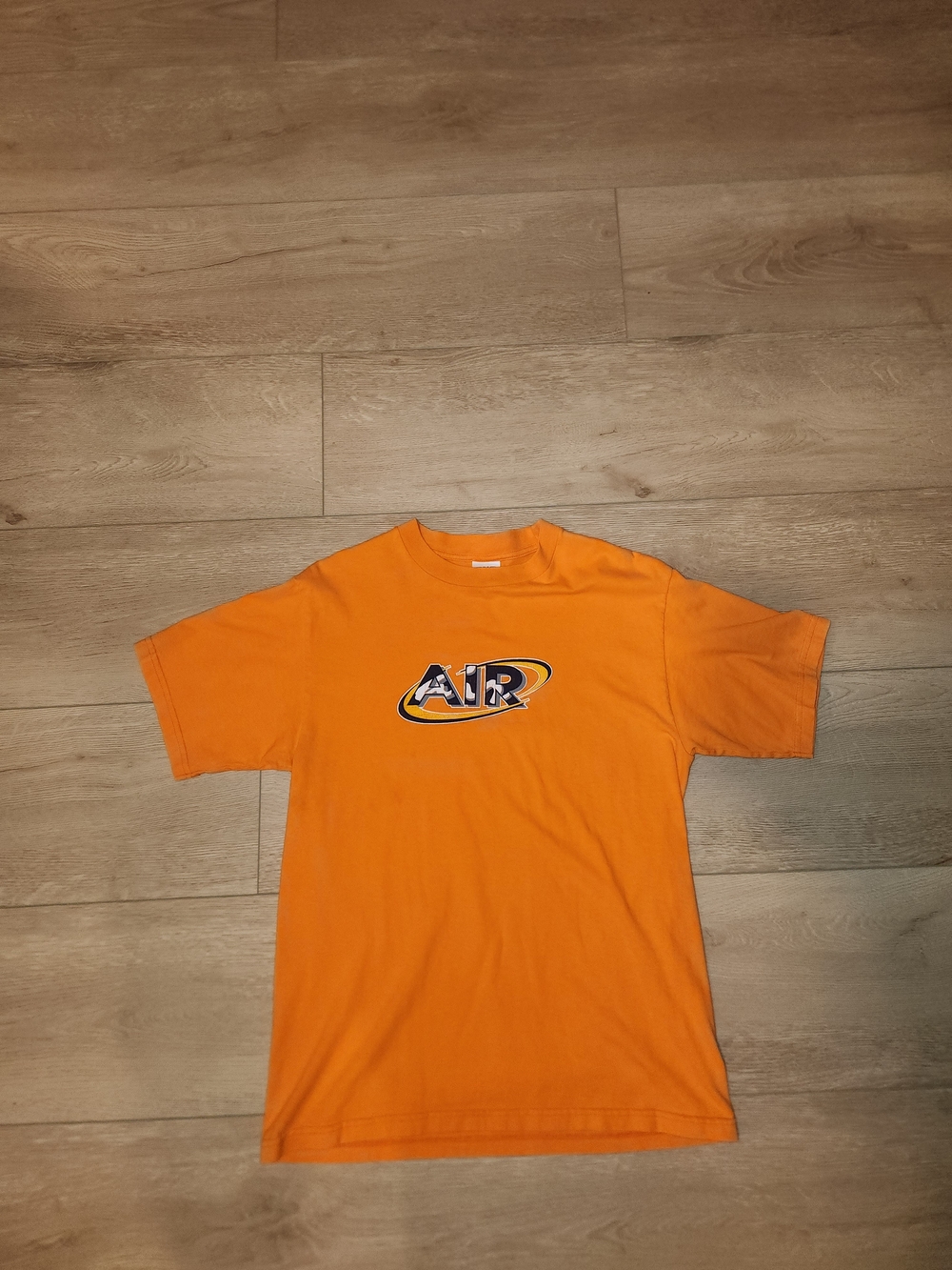 Vintage Y2K Nike Air Orange Graphic T-shirt Men's Size Medium Good Condition